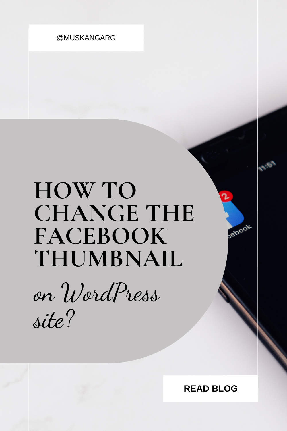 How to change the Facebook thumbnail on WordPress site